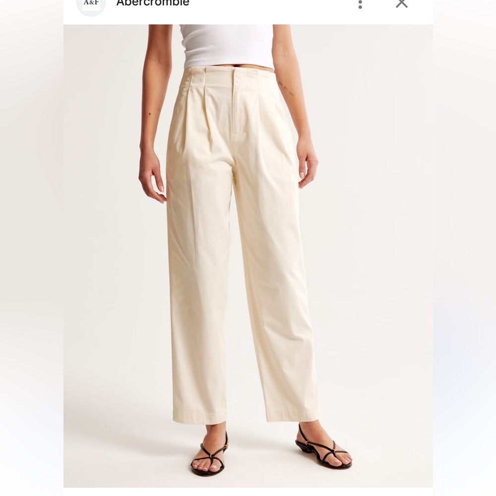 Abercrombie High Rise Tapered Utility Pant